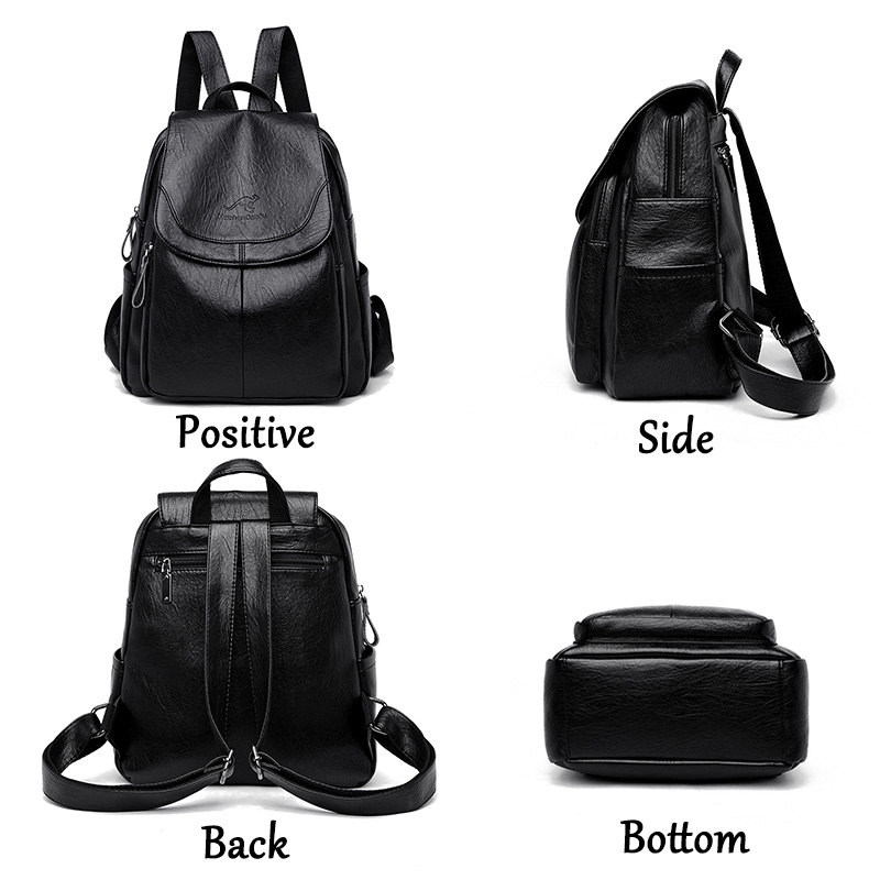 Mini Backpack Women - Ransel Kulit Lembut Vintage untuk Wanita