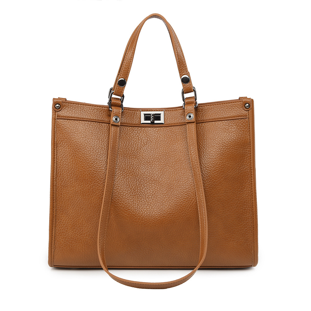 Women'S Work Bags Tote - Tas Tote Wanita Kapasitas Besar Kulit