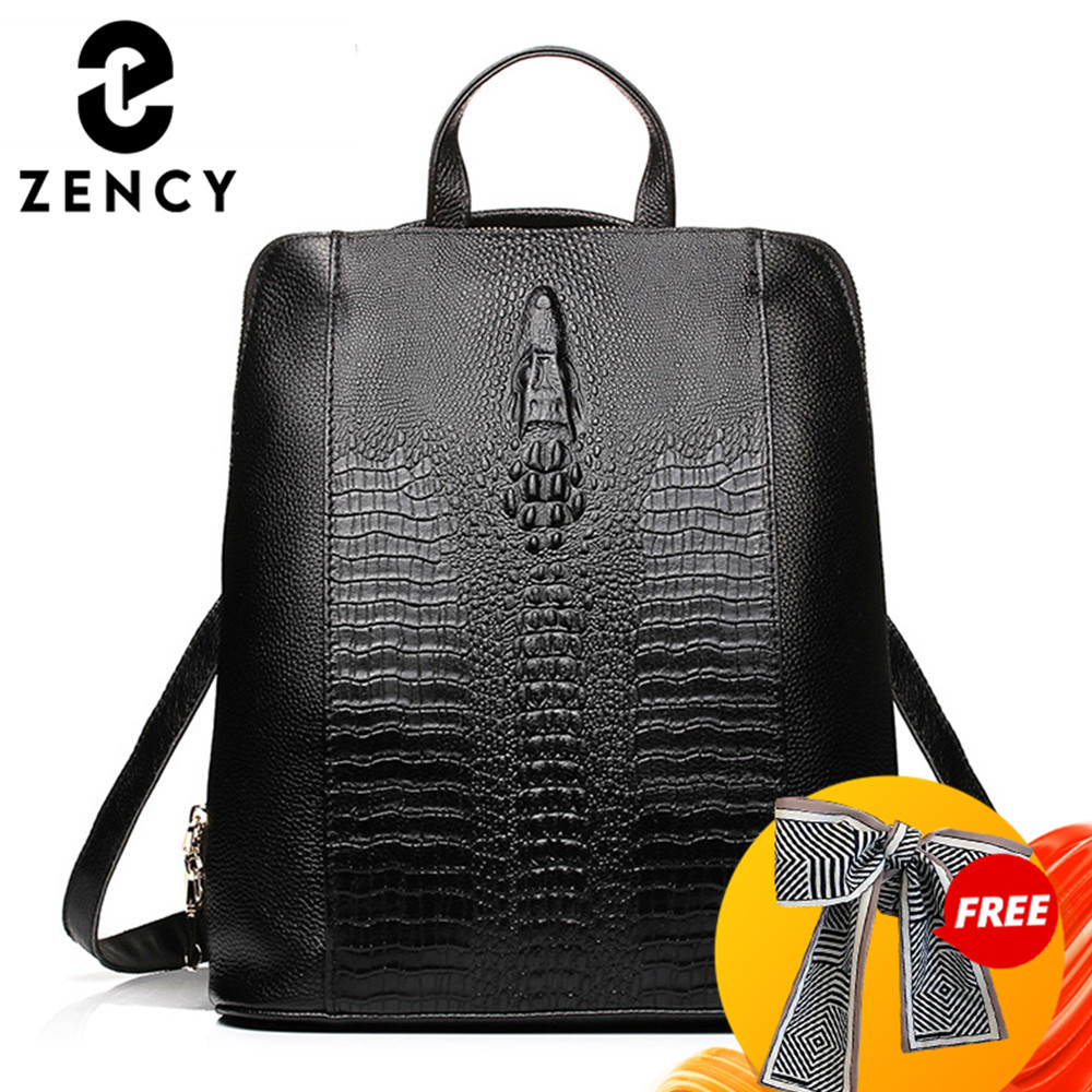 Mini Backpack Women - Zency 100% ransel kulit asli wanita