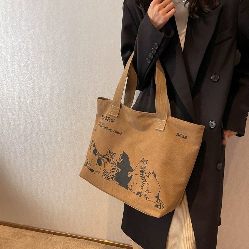 Women'S Work Bags Tote - Tas Tote Kanvas Wanita Modis, Tas