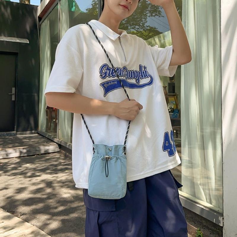 Phone Bag Crossbody - Tas Selempang Persegi Kanvas Nilon Lembut