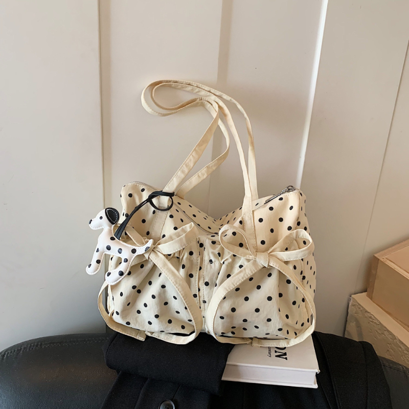 Women'S Tote Bags Designer - Tas Tote Polkadot Fashion Baru Wanita