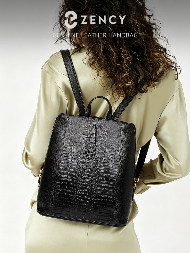 Mini Backpack Women - Tas Ransel Kulit Buaya Wanita Zency