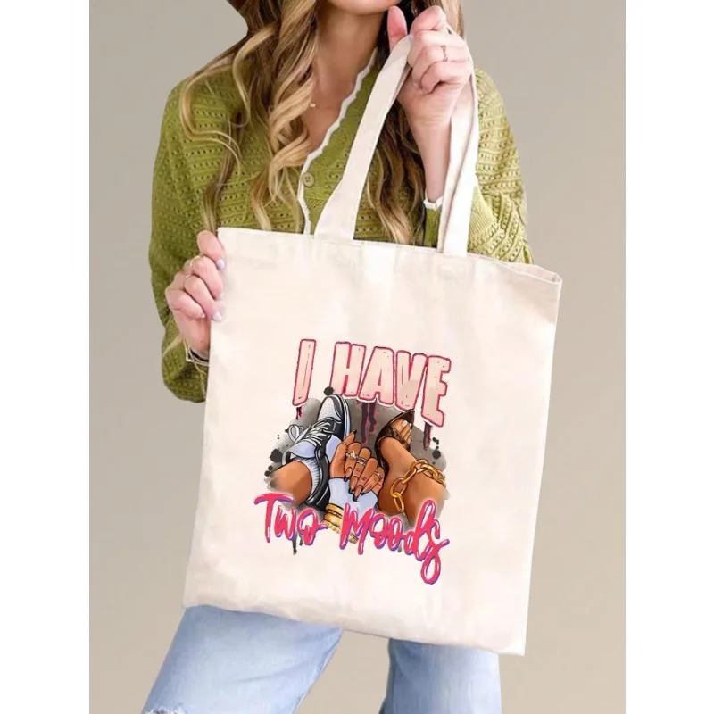 ROMWE Tas Bahu Kanvas Pola Pit - Women'S Work Bags Tote ulasan dan harga