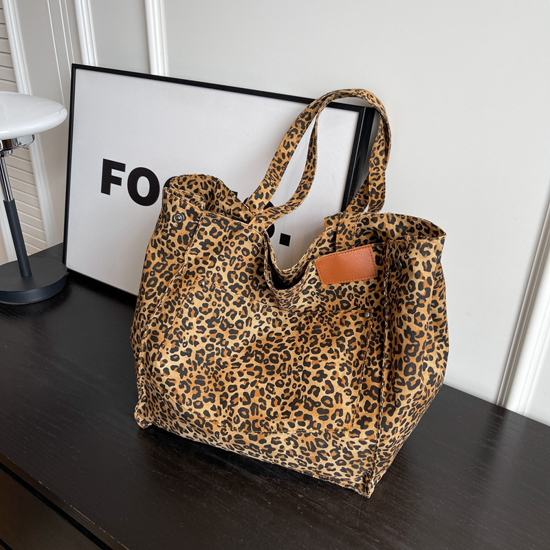 Tas Tote Motif Leopard Tas Bah - Women'S Work Bags Tote ulasan dan harga