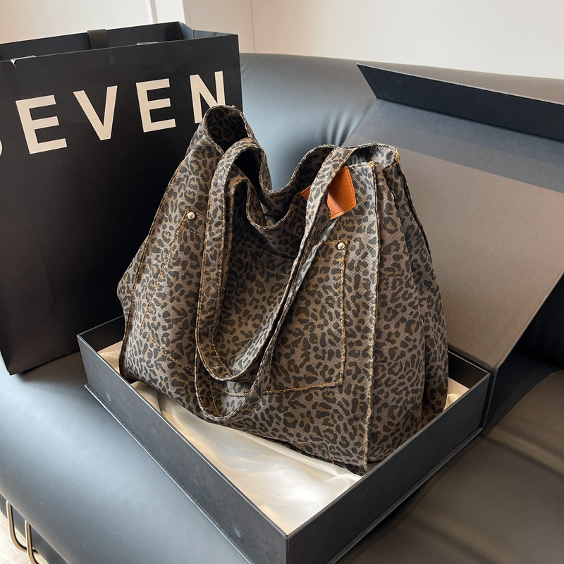 Tas Tote Motif Leopard Tas Bah - Women'S Work Bags Tote ulasan dan harga