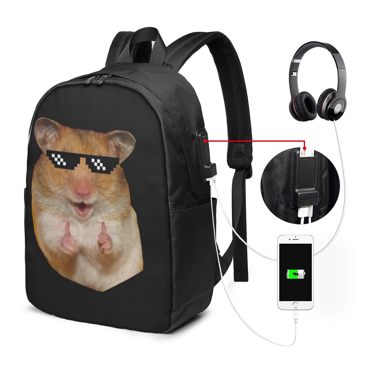 Tas Ransel Hamster Lucu Tas No - Womens Backpack ulasan dan harga