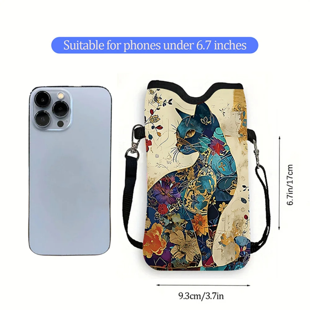 Tas Selempang Motif Kucing Bun - Phone Bag Crossbody ulasan dan harga