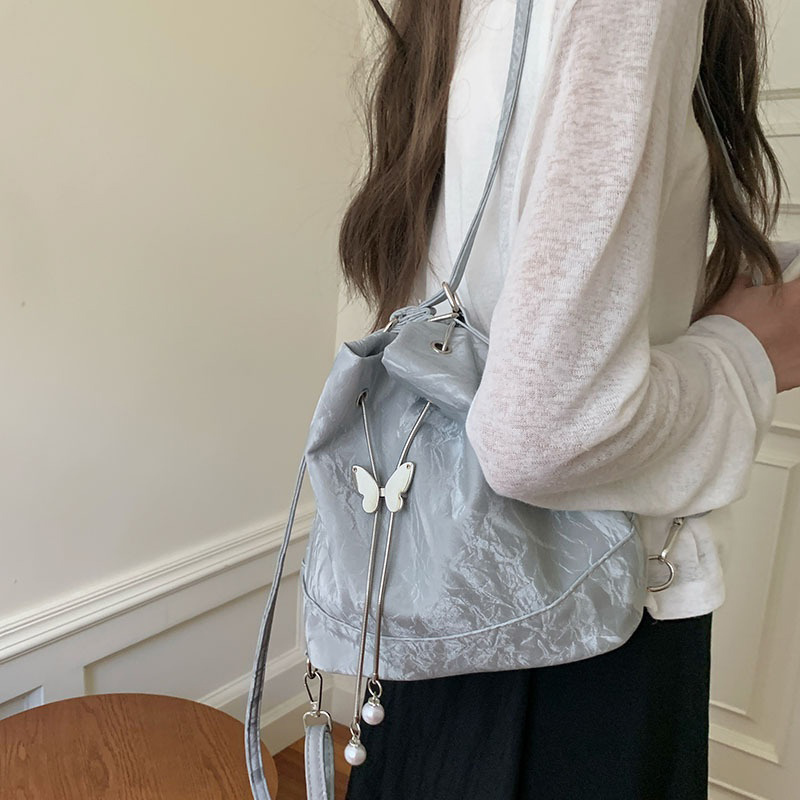 Ransel Serut Kupu-kupu Hijau M - Mini Backpack Women ulasan dan harga