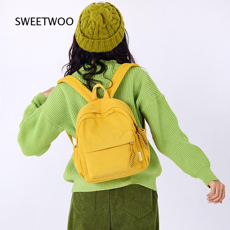 Tas Ransel Mini Korduroi Kunin - Mini Backpack Women ulasan dan harga