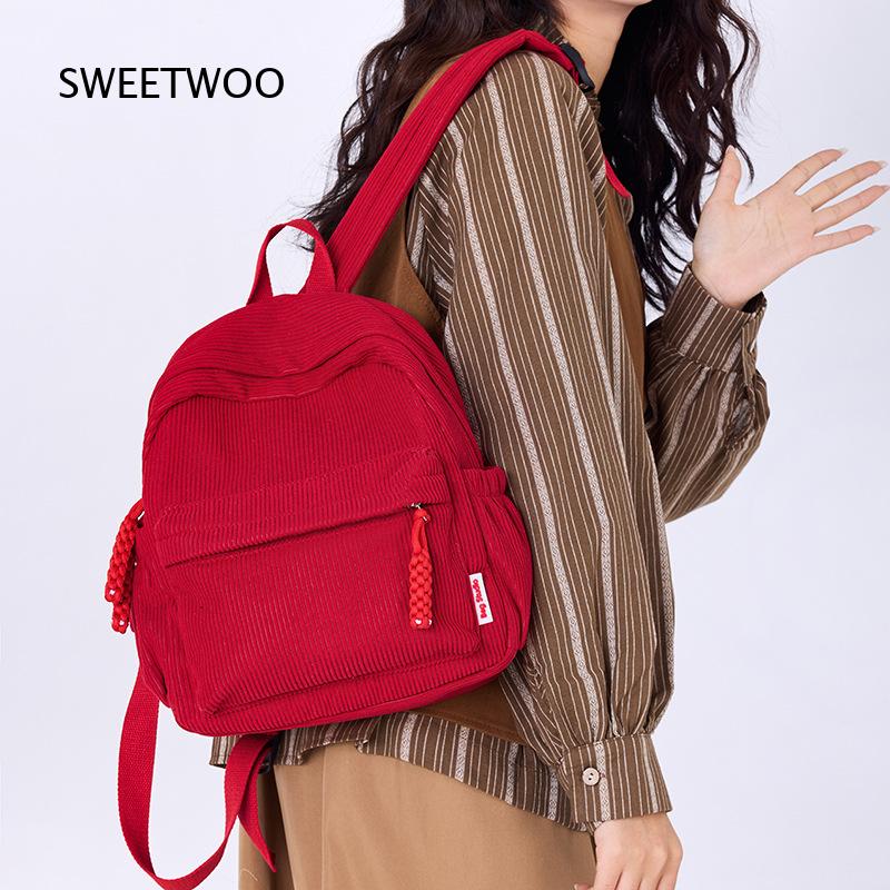 Tas Ransel Mini Korduroi Kunin - Mini Backpack Women ulasan dan harga