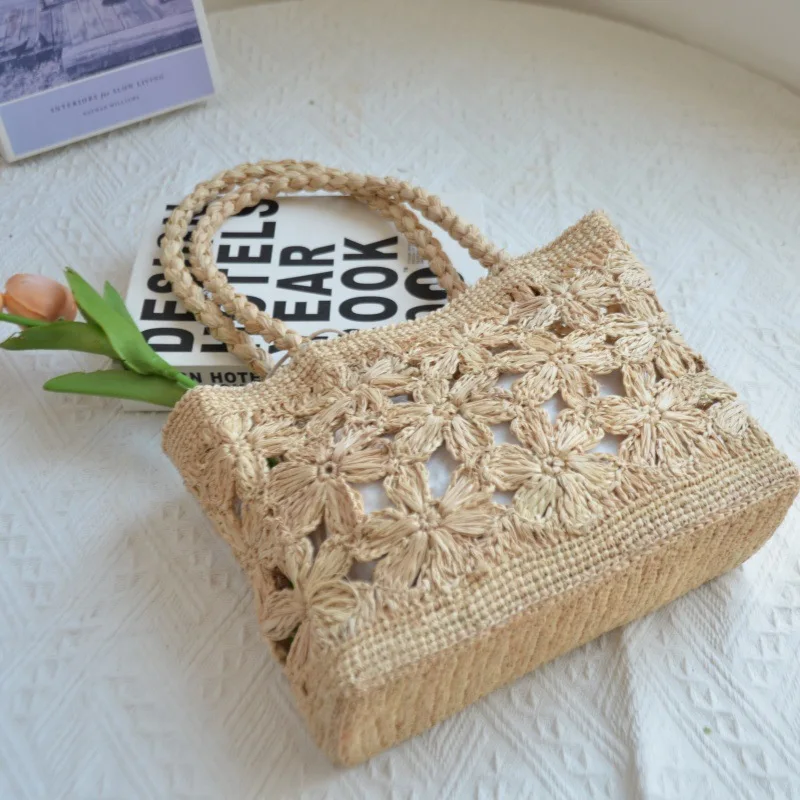 Tas Jerami Bohemian Motif Bung - Women Bags Handmade ulasan dan harga
