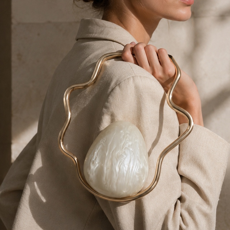 Tas Mini Akrilik Bentuk Telur  - Women'S Evening Bags ulasan dan harga