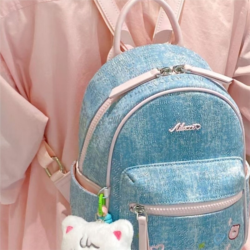 Ransel Beruang Bordir Denim Bi - Mini Backpack Women ulasan dan harga