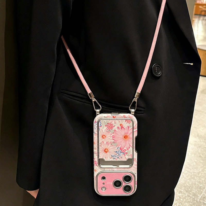 Casing Ponsel Bertekstur Kulit - Phone Bag Crossbody ulasan dan harga