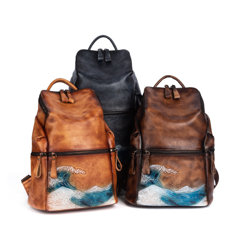 Johnature Ransel Wanita Kulit  - Women Bags Handmade ulasan dan harga