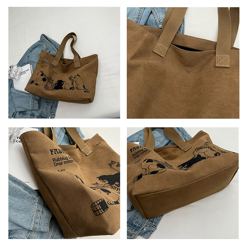 Tas Tote Kanvas Wanita Modis,  - Women'S Work Bags Tote ulasan dan harga