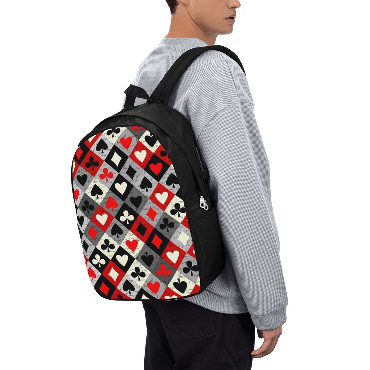 Tas Ransel Motif Kartu Poker,  - Womens Backpack ulasan dan harga