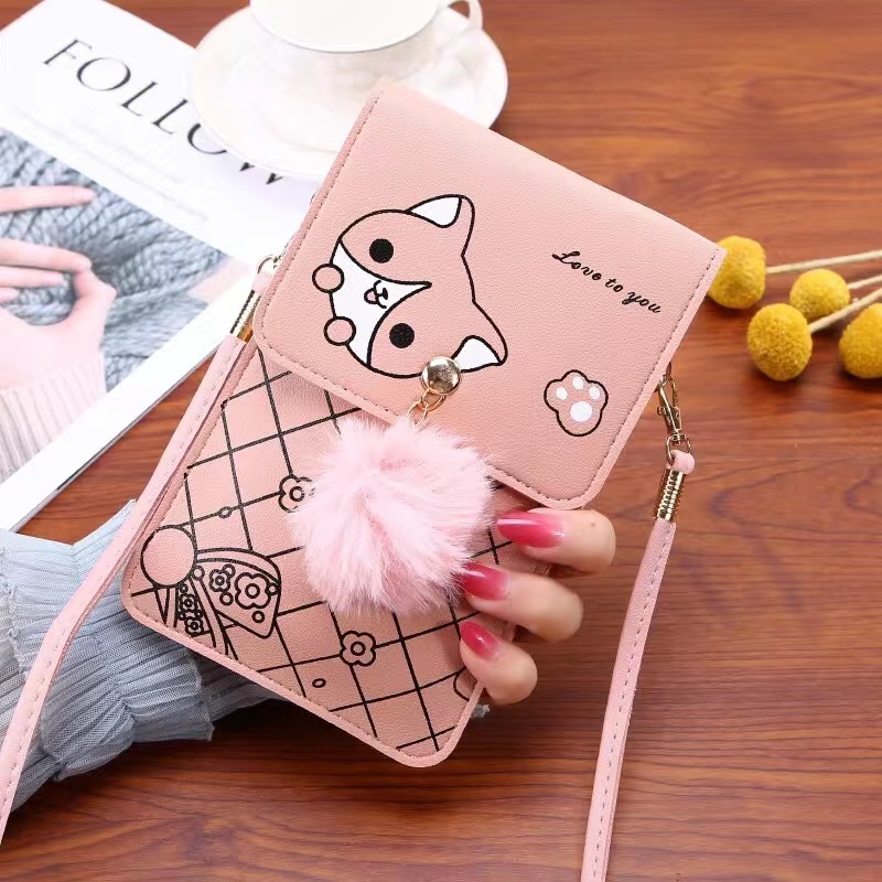 Tas Ponsel Layar Sentuh Pola K - Phone Bag Crossbody ulasan dan harga