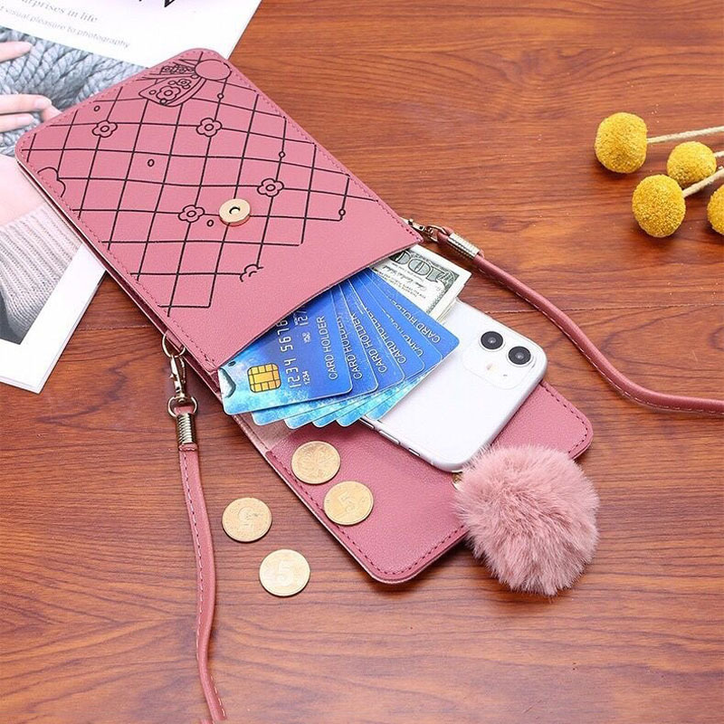 Tas Ponsel Layar Sentuh Pola K - Phone Bag Crossbody ulasan dan harga