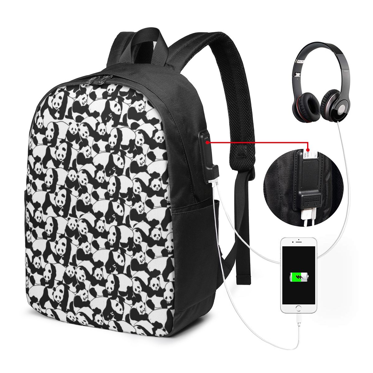 Tas Ransel Pola Panda Tas Note - Womens Backpack ulasan dan harga