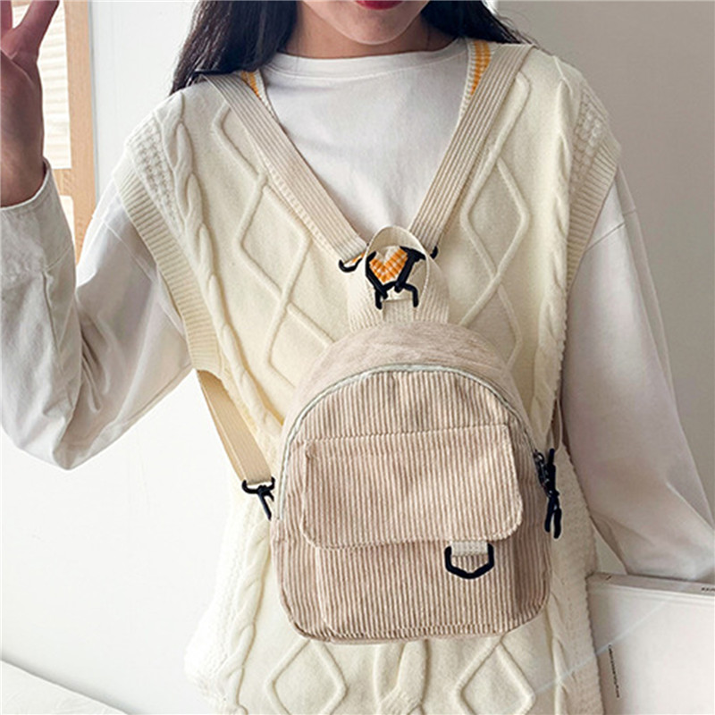 Tas punggung Mini korduroi war - Mini Backpack Women ulasan dan harga