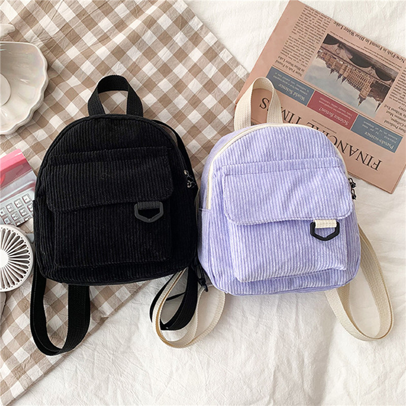 Tas punggung Mini korduroi war - Mini Backpack Women ulasan dan harga