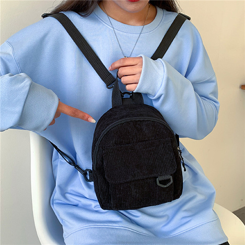 Tas punggung Mini korduroi war - Mini Backpack Women ulasan dan harga